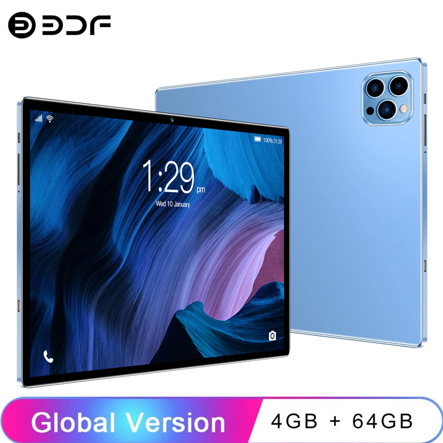 New 10.1 Inch Tablets Octa Core 4GB RAM 64GB ROM Dual SIM Cards 3G Phone Call WiFi Bluetooth Google Play Tablet Pc Android 13