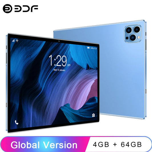 New 10.1 Inch Tablets Octa Core 4GB RAM 64GB ROM Dual SIM Cards 3G Phone Call WiFi Bluetooth Google Play Tablet Pc Android 13