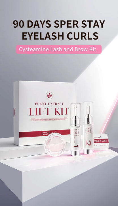 ICONSIGN Cysteamine Lift Kit 8-12 Min Plant Extract Vegan Ingredient Eensitive Skin Eyelash Brow lift Gift Beauty Makeup Sets