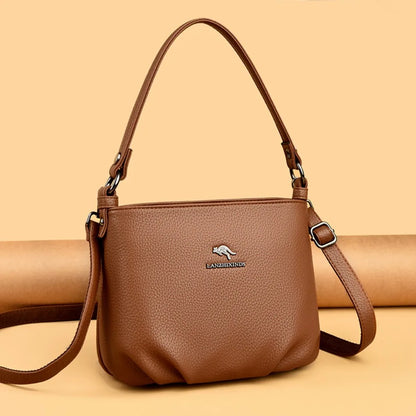 Luxury Shoulder Bags for Women 2026 New Designer Soft Leather Crossbody Bags Casual Messenger Sac Women Bag Purses and Hangbags