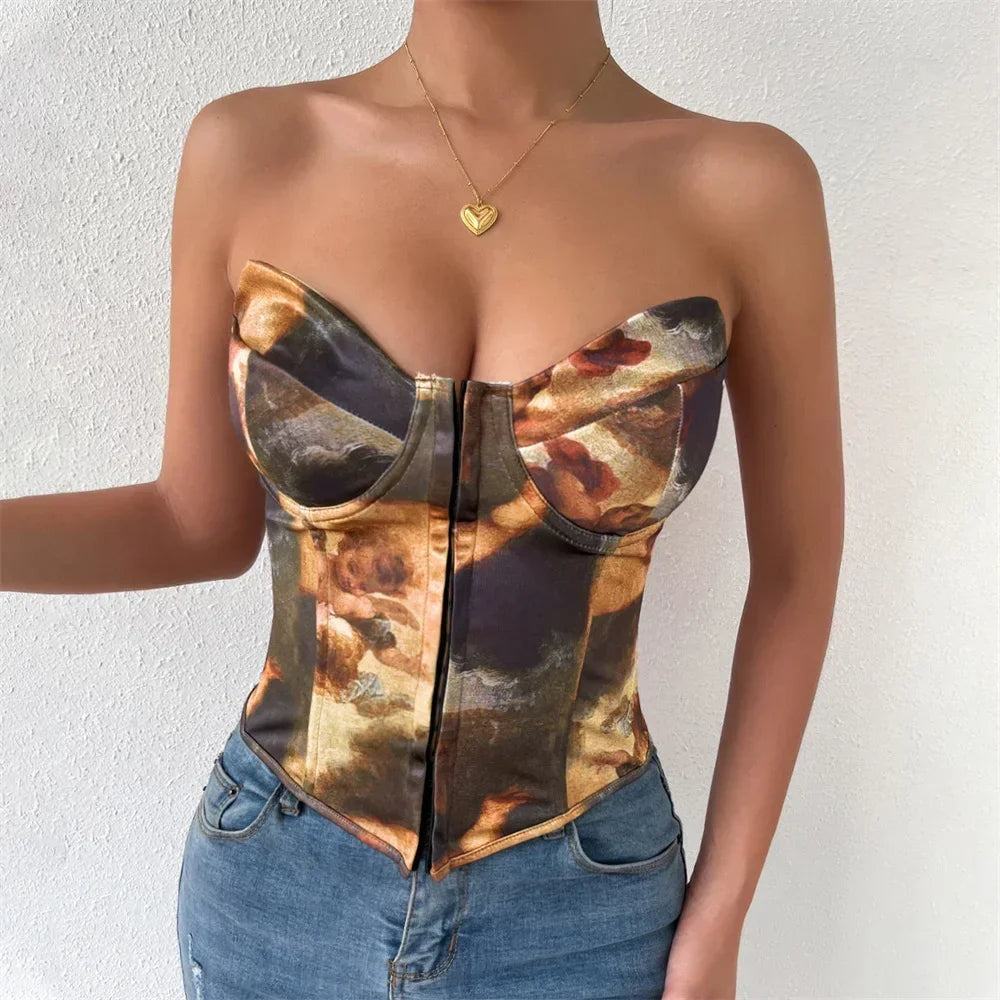 Sexy Summer Cropped Shirt Women Corset Camis Club Shaper Ladies Crop Tops Ropa Blusas Tank Top Woman Clothing Camiseta Mujer
