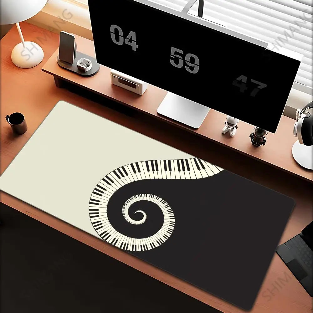 Trend Vintage Music Notes Piano Gaming Mouse Pad PC Laptop Gamer Mousepad Anime Antislip Mat Keyboard Desk Mat For Overwatch