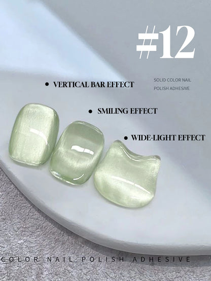 1-24pcs WS Romantic Purple Cat Eye Gel Nail Polish New Style Super Flash Versatile Whitening Purple Glass Bead Cat Nail Salon