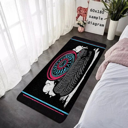 House Entrance Doormat BBS Wheel HubHallway Carpet Living Room Rugs Foot Carpets Bathroom Rug Floor Mats Non-slip Home Decor