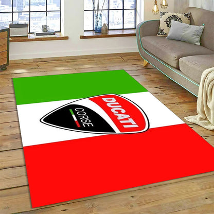 3D Racing Motorcycle Sign Carpet Rug for Living Room Bedroom Home Sofa Decoration,kids Play Non-slip Floor Mat Christmas Gift