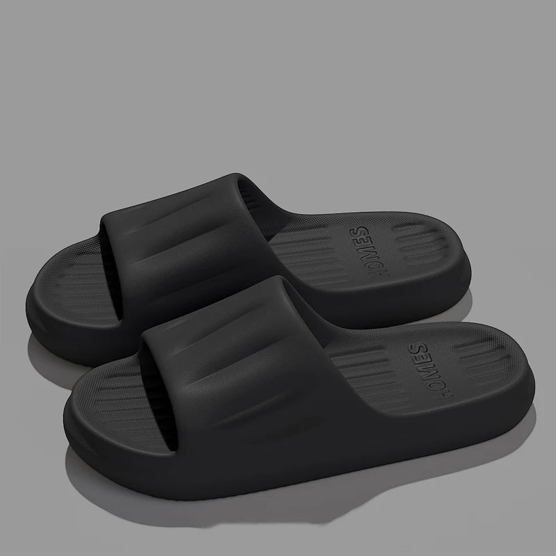 Men Summer Concise EVA Slippers women Soft Home Slides Couples Bathroom Non-slip Sandals Couple Comfortable Outdoor Beach Shoes