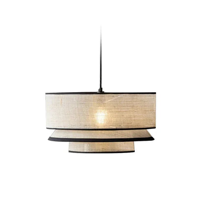 Fabric Ceiling Pendant Lamps Living Room Restaurant  Bedroom Kitchen Chandelier Home Decor Lustre Hanging Lights