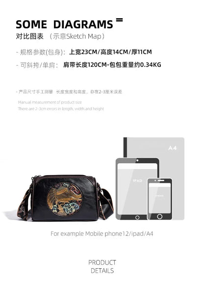 Women Crossbody Bag for Women Elephant Bags Fashion Print High Quality Leather Shoulder Bag Messenger Bags Sac a Main