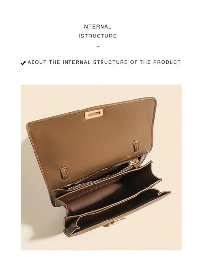 Luxury Designer Tofu Bags Square Bag One Shoulder Crossbody Bag Fashion Handbags Top Quality Genuine Leather Women's Bag Chic