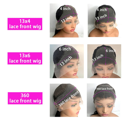 40 42 Inch Straight Lace Front Wigs Human Hair 360 Full Lace Wigs For Women Brazilian Pre Plucked 13x4 13x6 Hd Lace Frontal Wig