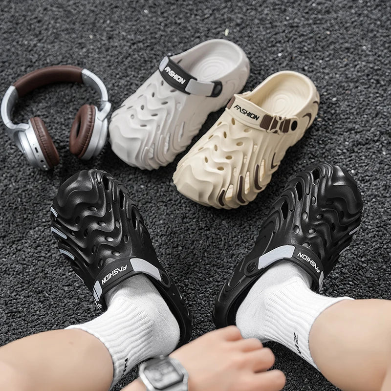 Summer Men's Outdoor Clogs EVA Soft Slippers For Man Beach Sandals Slides Garden Shoes New Men Casual Shoes Male Beach Slippers