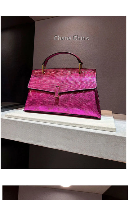Luxury Designer Brand New High Quality Leather Handbags for Women Fashion Trend Snake Print Shoulder Bag сумка женская Hot Sale