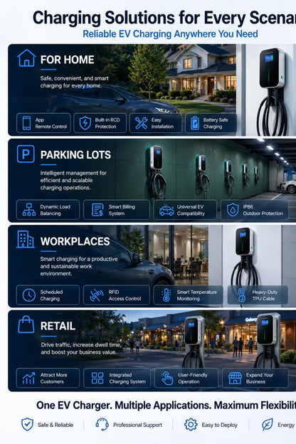 Mode 3 22KW 3 Phase EV Charger Level 2 Electric Car Charging Station