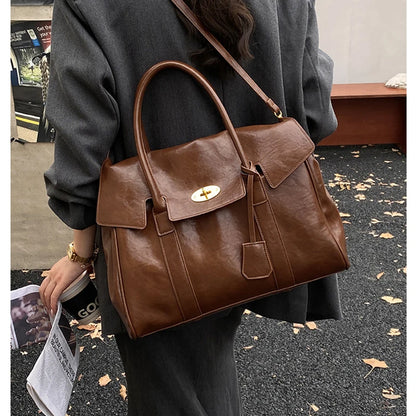 Fashion Women's High-quality Pu Leather Handbag 2026 New Business Large Capacity Commuter Shoulder Crossbody Bags for Women