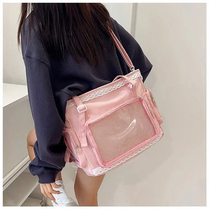 Ballet Girl Large Appetite Itabag Japanese Two-Dimension Single Shoulder Crossbody Bag Gift For Friends Women'S Handbag