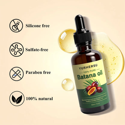 Batana Oil for Hair Growth: Dr Sebi Organic Raw Batana Oil from Honduras - 100% Pure & Natural - For Thicker & Stronger Hair