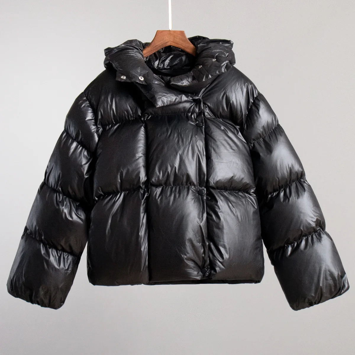 2026 Women Winter Coat Long Sleeve Big Hooded Thick Cotton Down Coat Women Tops Loose Style Warm Jacket Coat Casaco Feminino