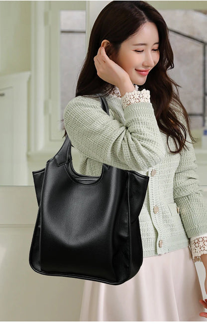 Luxury Soft Leather Handbags Large Capacity Women Shoulder Bags for Women Designer Tote Sac Shopping Crossbody Top Handle Bag