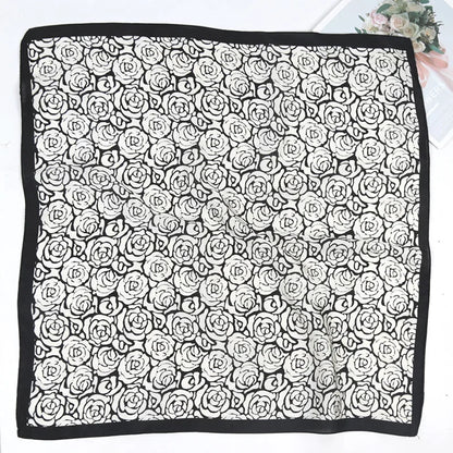 2026 Designer Women Chiffon Foulard Bandana Scarf 70cm Shawl Kerchief Square Headscarf Scarves Head Wraps Scarves Female Scarf