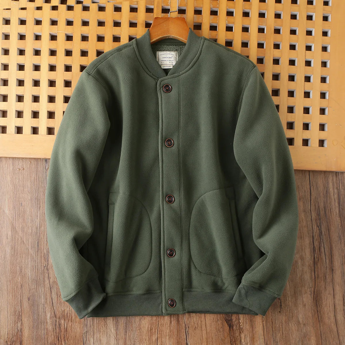 Winter New Men's Baseball Coats Double-sided Polar Fleece Soft Warm Men Jackets Thicken Casual Windbreak Outwear Male Streetwear