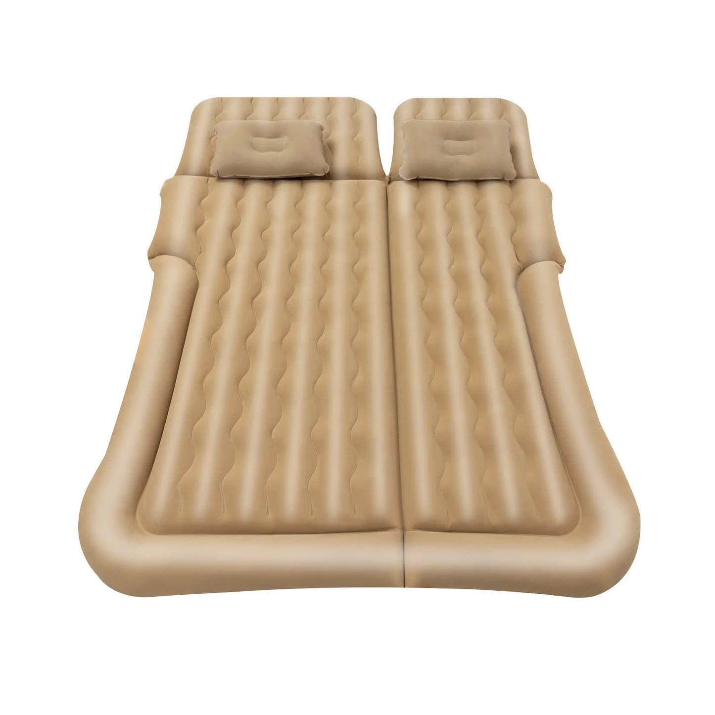 Universal Foldable Inflatable Bed Portable Inflatable Mattress Set Car Back Seat Sleeping Flocking Air Bed Cushion w/Pump+Pillow