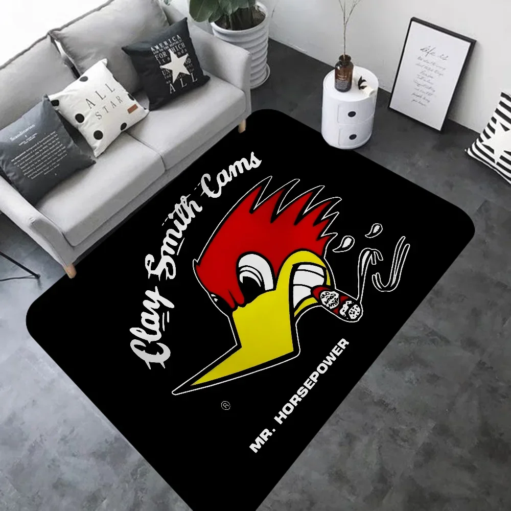 Mr H-Horsepower Clay Smith Door Mat Washable Non-Slip Living Room Sofa Chairs Area Mat Kitchen Bedside Area Rugs