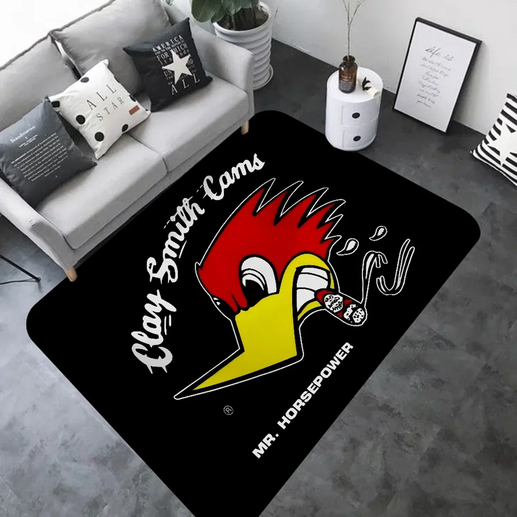 Mr H-Horsepower Clay Smith Door Mat Washable Non-Slip Living Room Sofa Chairs Area Mat Kitchen Bedside Area Rugs