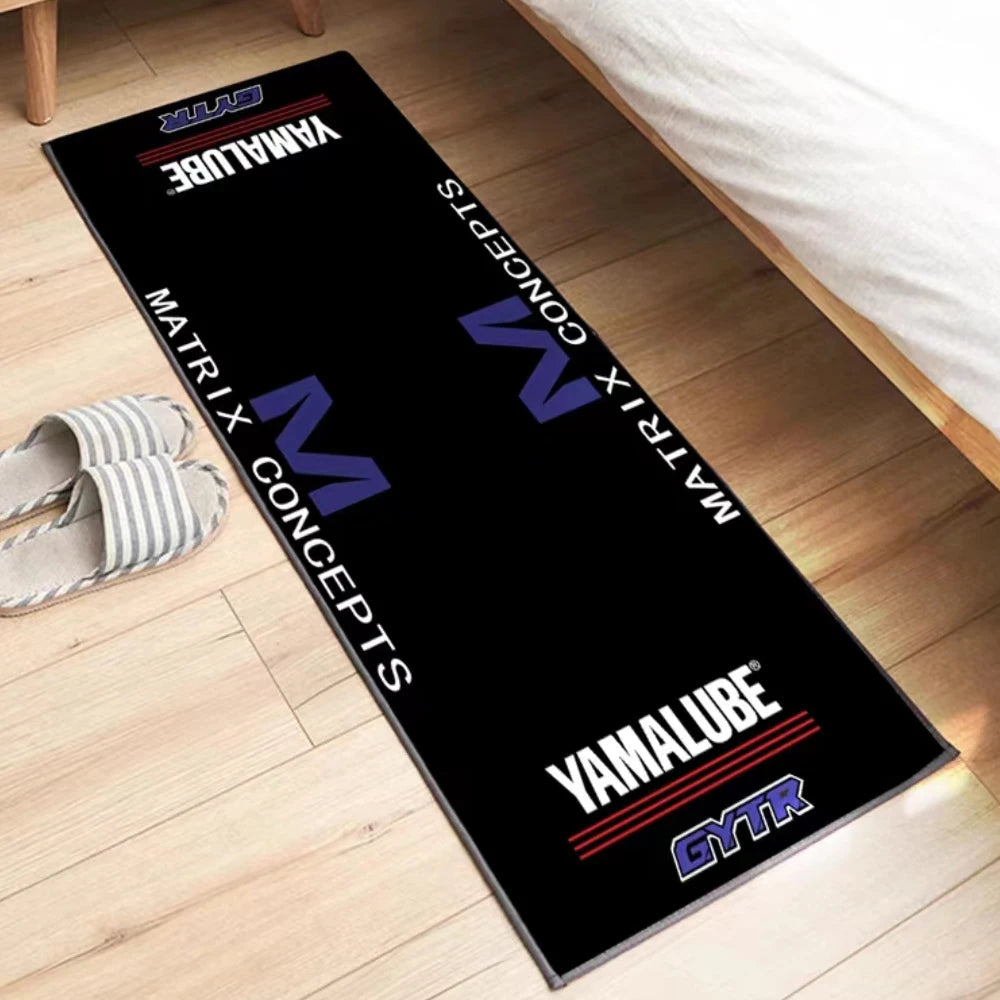 YAMAHA Motorcycle Carpet Garage Mat Racing Cool Moto Display Motorcycle Display Mat Anti-slip Home Decoration Living Room Rug