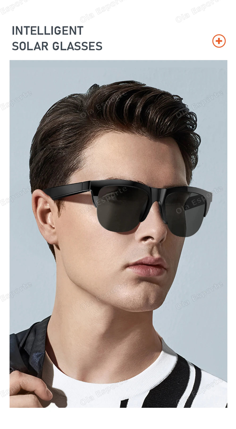2026 Smart Glasses New AI Translation UV400 Polarized Lenses Wireless Bluetooth Call HD Voice navigation Driving SmartSunglasses