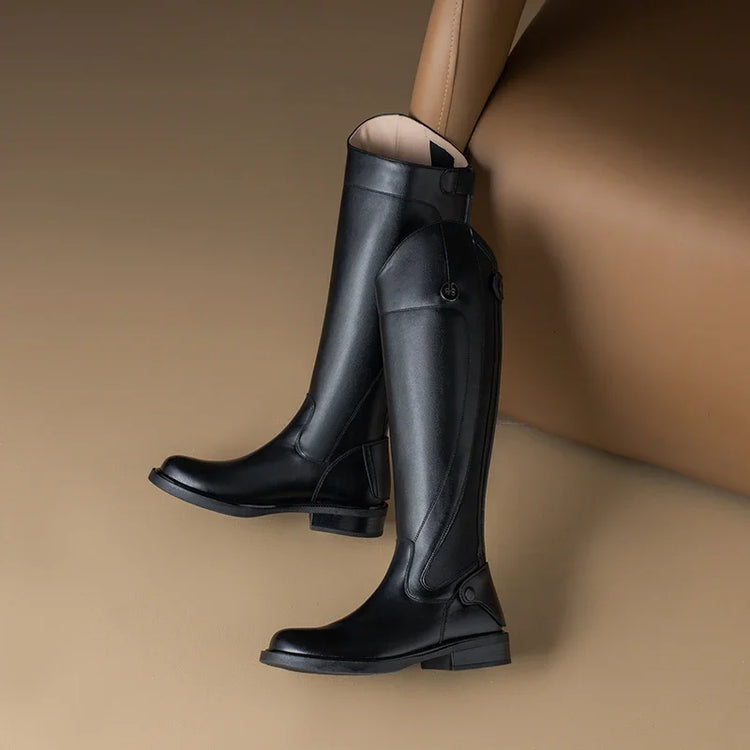 Womens Equestrian Supplies Long Boots Trend Equestrian Boots Riding Equipment Non-Slip Ultra Footwear Resistant Horse Rider Shoe