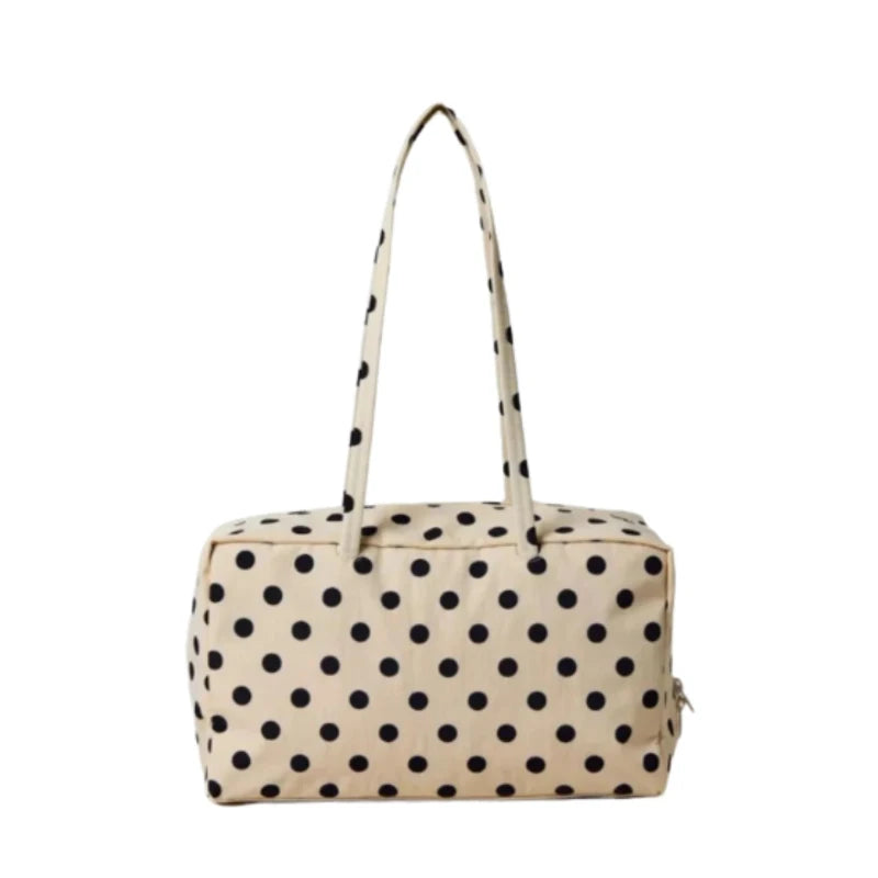Brand Nylon Bowling Tote Bag Women Luxury Large Capacity Simple Versatile Shoulder Purse Ultralight Zipper Commuting Travel Bag