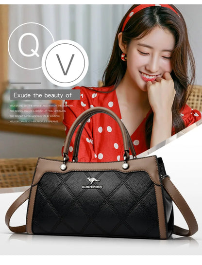 Top Quality Leather Hand Shoulder Bags for Women Luxury Handbags Women Bags Designer Casual Large Capacity Tote Bag Sac