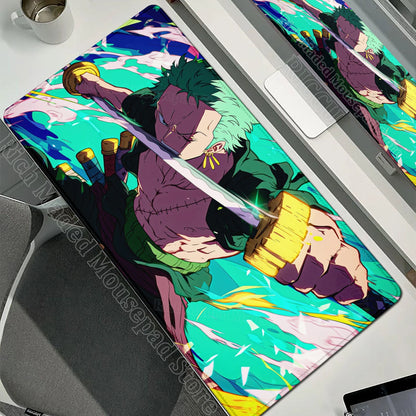 Anime Gamer Keyboard MouseMats One P-Piece Gaming Mouse Pad XXL Speed Rubber Cartoon Big Computer Desk Mat PC E-Sports Mousepad