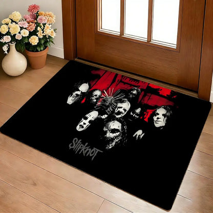 Band S-slipknot-S Classic Popular Long Floor Mat Cozy Flannel Soft Thick Non-Slip Mat For Living Room Bedroom Kitchen Decor Rugs