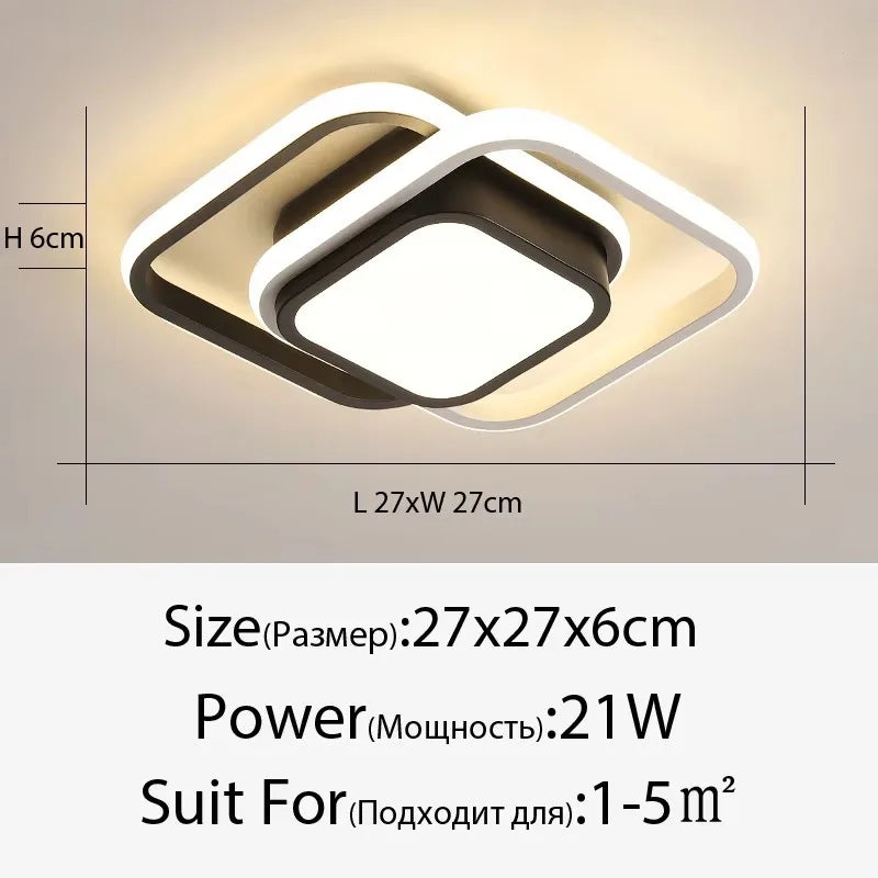 Simple Led Ceiling Light Creative Living Room Bedroom Study Dining Room Ceiling Lamp Nordic Modern Home Indoor Lighting Fixtures