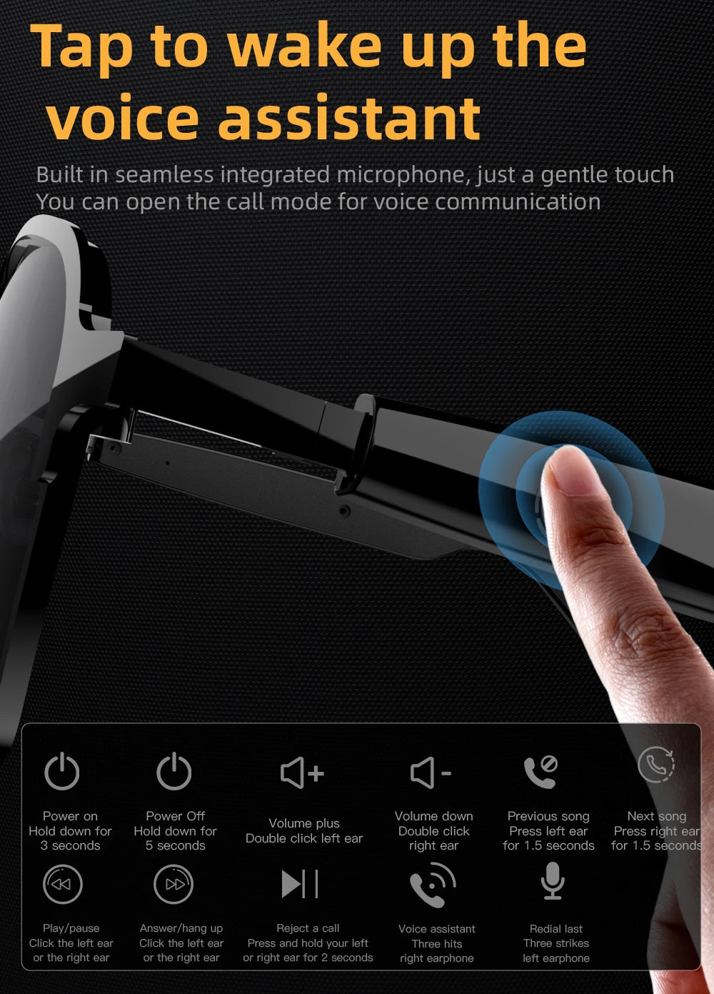 New SG-11 Smart Wireless Bluetooth Glasses to Listen to Music to Answer the Phone Men and Women Fashion Anti-Blue Light Glasses