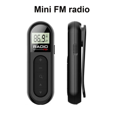 Rechargeable Portable FM Radio Pocket Digital Radio,Transistor Walkman Small Radio On Batteries for Hiking Walking