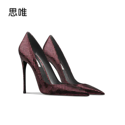 Heels for Women 2026 Black Real Leather Elegant Woman Shoes Luxury Pumps Pointed Toe Fashion Ladies Party Prom Shoes Women Shoes