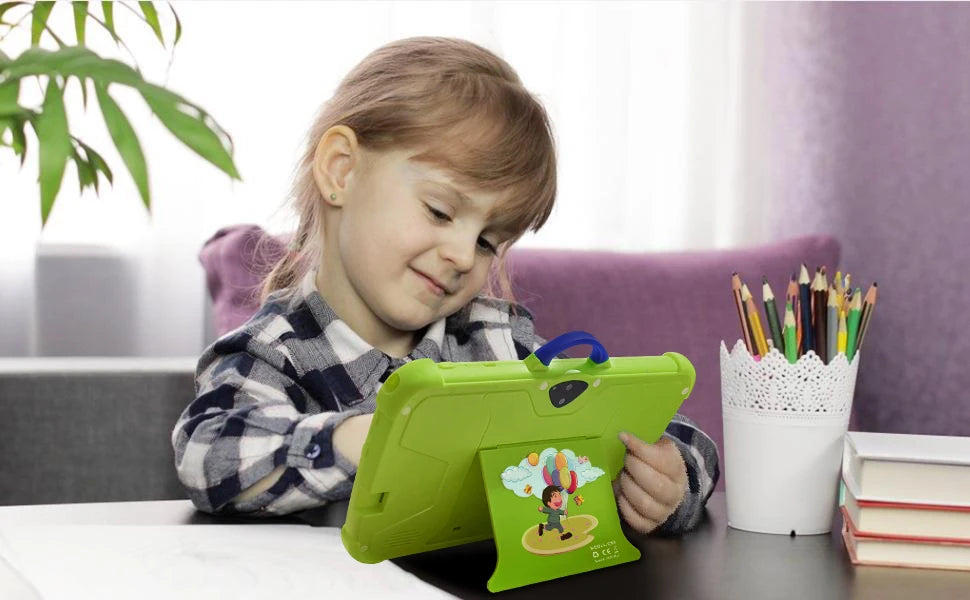 New 5G WIFI 7 Inch Android Kids Tablets Quad Core 4GB RAM 64GB ROM Dual BOW Cameras Cheap And Simple Children's Gifts Tablet PC