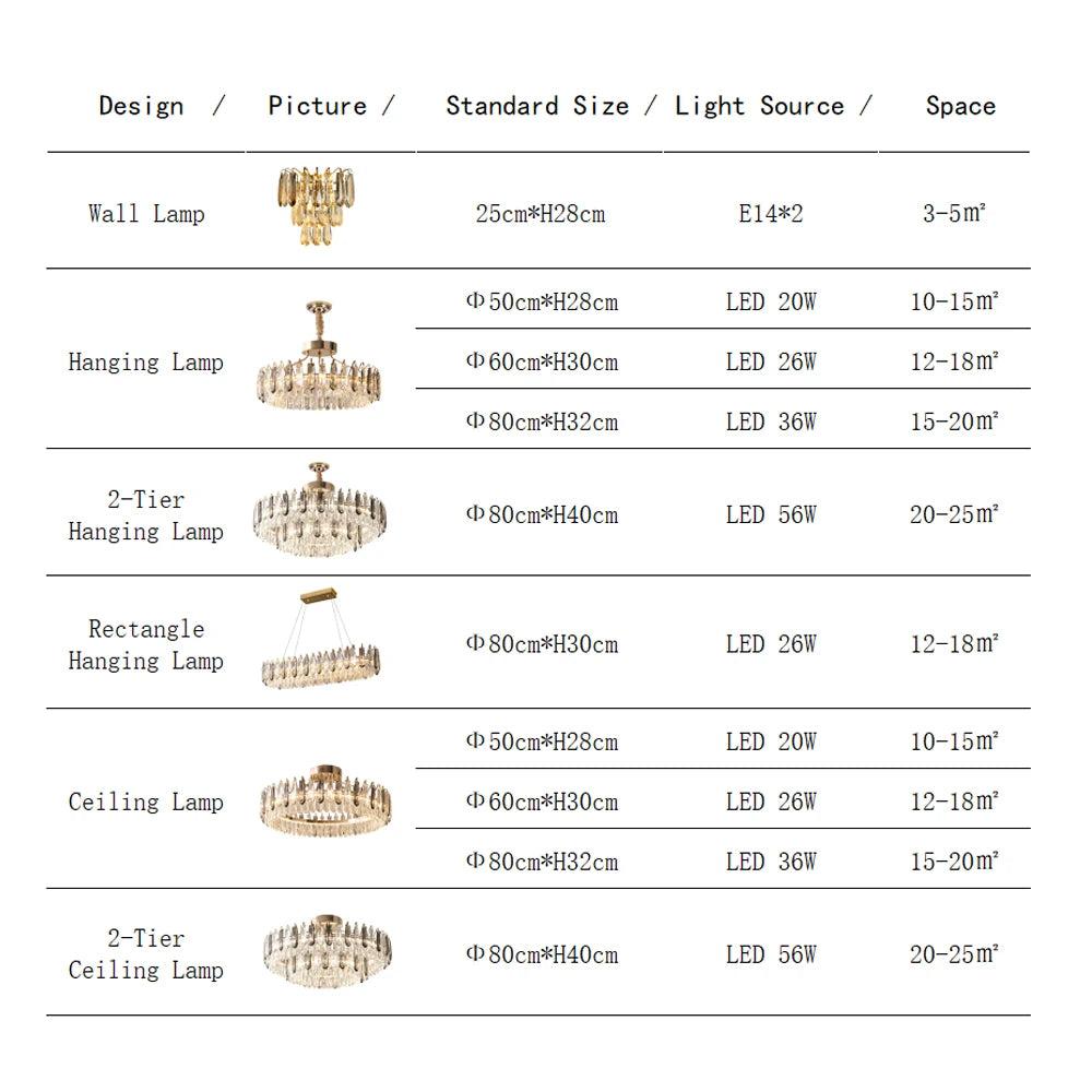 Clear Crystal Ceiling Chandeliers New LED Lights Luxury Rectangle Hanging Lamp Modern Home Decor Lustres for Dining Room Table