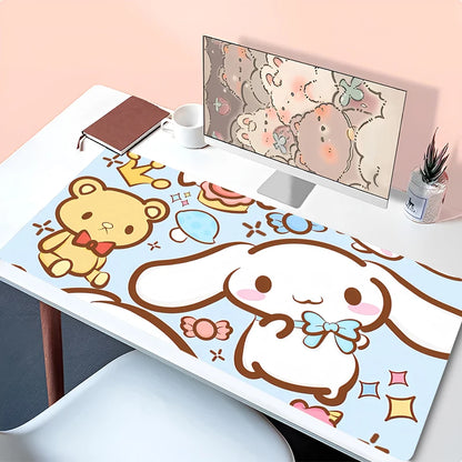 Kawaii Mouse Pad Laptop Anime Gamer Cabinet Keyboard Rug Cute Cartoon C-cinnamoroll Desk Mat PC Gaming Mousepad For Girl Gifts