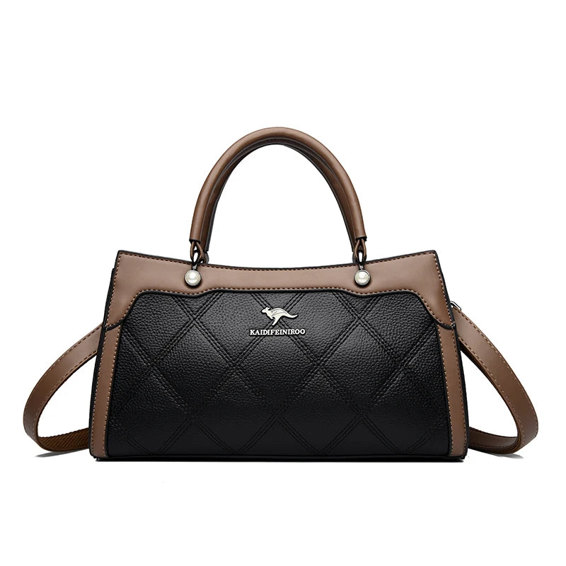 Top Quality Leather Hand Shoulder Bags for Women Luxury Handbags Women Bags Designer Casual Large Capacity Tote Bag Sac