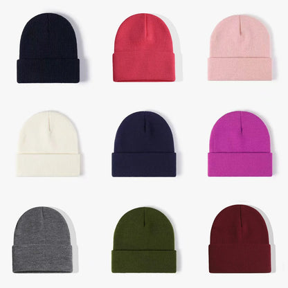 Winter Hats for Men Woman New Beanies Knitted Solid Cute Hat Girls Autumn Female Beanie Caps Warmer Bonnet Ladies Casual Cap