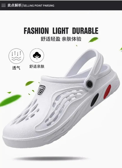 Plus Size 47 48 49 Men Summer Clogs Sandals EVA Slippers Men and Women Garden Shoes Beach Sandals Couple's Outdoor House Slides