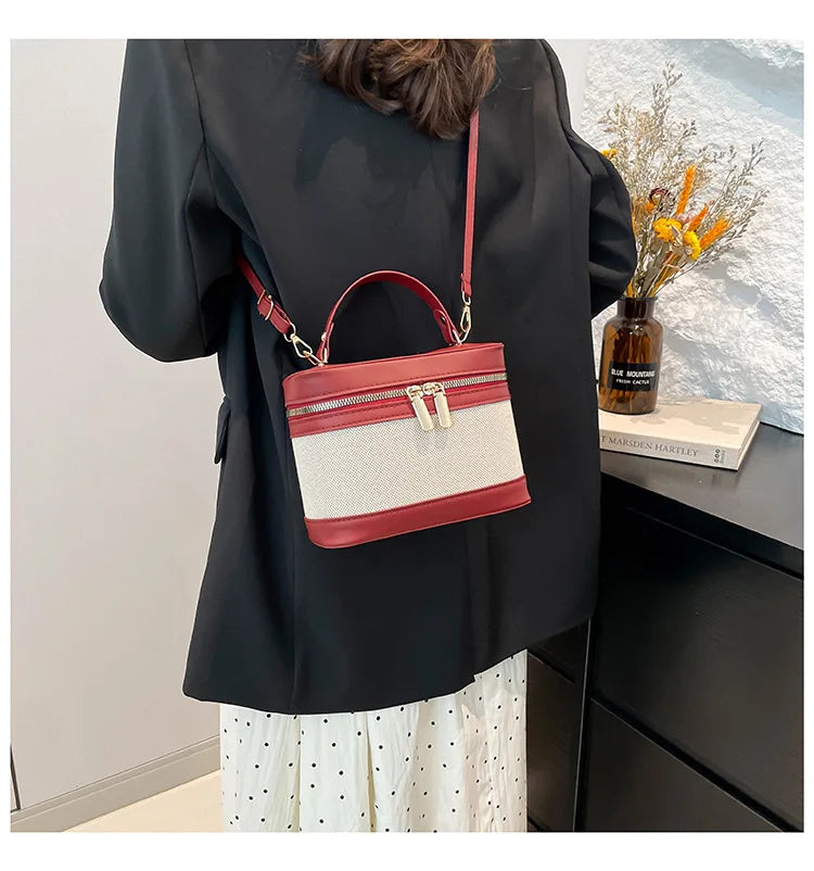 Fashion Round Bucket Bags For Women's Daily Used, Leopard Pattern Crossbody Shoulder Bag For Commuting, Casual Ladies Handbags