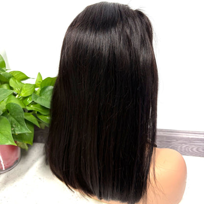 300% Density 13x4 M-Line Lace Frontal Straight Human Hair Wig Bob Wigs 20 22inch Natural PrePlucked Remy Hair Wigs For Women