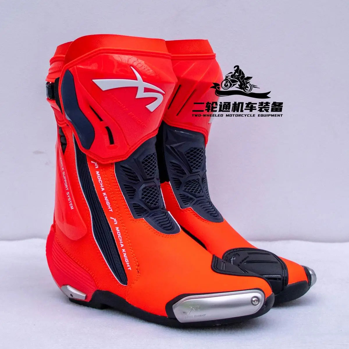 MOCHA Off-Road Riding Boots Ankle & Shin Impact Protection Non-Slip Wear-Resistant Sole for Track Enduro Competitive Riding