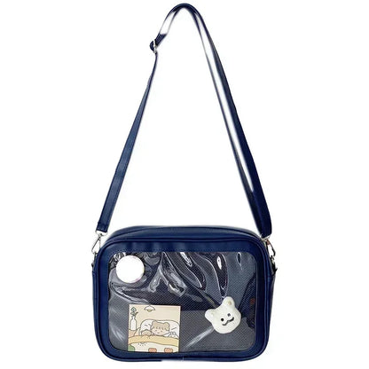 Female Ita Crossbody Bag Womens Transparent Messenger Bag Girls Cute-Lolita Shoulder Bags Teens Fashion Satchels Bag Ins