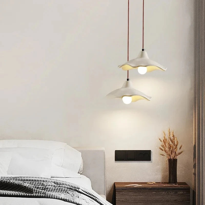 Japanese Wabi-Sabi Chandelier Bedroom Restaurant Bar Nordic Cream Style Modern Art Medieval Vintage Pendant Lights LED Lights