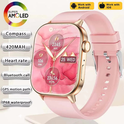 2026 New Multifunctional Smartwatch Women Gift Built-in GPS Bluetooth Call Music Fitness Sports Bracelet Sleep Monitor Watch Lad
